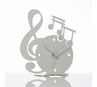 orologio musica Avorio in Ferro e polimetilmetacrilato 13,5x15,5cmh