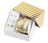 Orologio Orecchini Bracciali,Parure di 9 Pezzi,set Gioielli da Donna in Scatola
