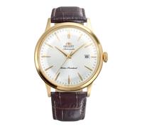 Orient Classic Bambino Classic - Orologio Uomo Automatico E A Carica Manuale Meccanico Classico Cinturino In Pelle Marrone Cassa In Acciaio Inox Quadrante Analogico Bianco - RA-AC0028S