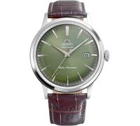 Orient Classic Bambino Classic - Orologio Uomo Automatico E A Carica Manuale Meccanico Classico Cinturino In Pelle Marrone Cassa In Acciaio Inox Quadrante Analogico Verde - RA-AC0029E