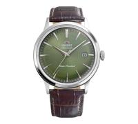 Orient Classic Bambino Classic - Orologio Uomo Automatico E A Carica Manuale Meccanico Classico Cinturino In Pelle Marrone Cassa In Acciaio Inox Quadrante Analogico Verde - RA-AC0029E