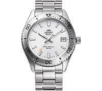 Orient Sports Mako 40mm - Orologio Da Uomo Automatico a Carica Manuale Impermeabile Bracciale e Cassa In Acciaio Metallizzato Quadrante Bianco - RA-AC0Q03S30B RA-AC0Q03S