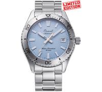 Orient Mako RA-AC0Q12L30B - Orologio da uomo automatico con quadrante blu e cinturino in acciaio, edizione limitata, 75° anniversario