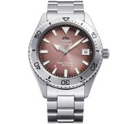 Orient Mako 40 RA-AC0Q17Y30B - Orologio meccanico automatico da uomo, 39,9 mm, quadrante in rame, cassa in acciaio inossidabile, bracciale in acciaio, cristallo zaffiro e resistenza all'acqua fino a
