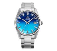 Orient Contemporary Stretto Date - Orologio Da Polso Da Uomo Automatico E A Carica Manuale Meccanico Casual Bracciale E Cassa In Acciaio Inox Quadrante Blu - RA-AC0R09L
