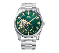 Orient Contemporary Small Seconds Semi Skeleton - Orologio Da Uomo Automatico a Carica Manuale Casual Bracciale e Cassa In Acciaio Metallizzato Quadrante Verde - RA-AR0008E30B RA-AR0008E