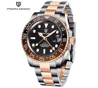 Orologio Pagani Design PD-1662 GMT Nero Automatico Uomo Acciaio Jubilee V2