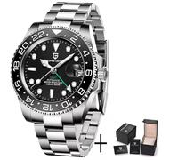 Orologio Pagani Design PD-1662 GMT Nero Automatico Uomo Acciaio Jubilee V2