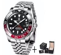 Orologio Pagani Design PD-1662 GMT Nero Automatico Uomo Acciaio Jubilee V2