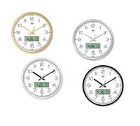 OROLOGIO PARETE ABS D.35 LCD QUADR. B.CO 4 COL.ASS ART.1868/00