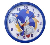 Orologio parete analogico Sonic per bambini 25 cm per cameretta stanza dei giochi