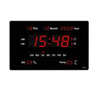 orologio parete funzione orario calendario temperatura display led cavo usb