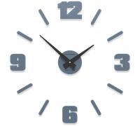 Orologio parete moderno numeri adesivi legno carta da zucchero 50cm