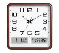 Orologio Parete Orologio da Muro Orologio Da Parete Per La Casa Orologio Da Parete Quadrato Moderno E Semplice Con Display Del Calendario Della Temperatura E Dell'umidità Orologio da Parete Orologi da