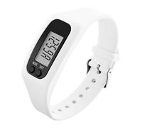 Orologio pedometro in silicone, contatore elettronico ad alta precisione con display a LED, tracciatore fitness con calcolo della distanza calorica, cinturino leggero per passeggiate quotidiane