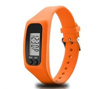 Orologio pedometro in silicone, contatore elettronico ad alta precisione con display a LED, tracciatore fitness con calcolo della distanza calorica, cinturino leggero per passeggiate quotidiane