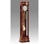 Orologio Pendolo Colonna Pesi Ottone Legno Lucido Zebrano Nuovo Made in Italy e