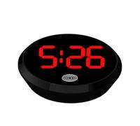 Orologio per auto digitale rotonda - Orologio per auto digitale rotonda | Orologio per la notte automobilistica attivata da touch | Materiale in lega, orologio da cruscotto per veicoli creativi regola