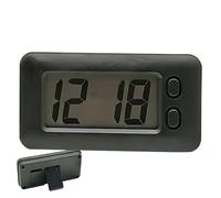 Orologio per auto, mini display digitale con retro autoadesivo per il | Piccolo orologio a LED impermeabile, design silenzioso, da incollare, orologio digitale compatto per auto, moto, camion
