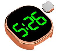 Orologio per auto - Orologio digitale per veicoli con display LCD e ora visibile | Design compatto, orologio da cruscotto per uomo e donna