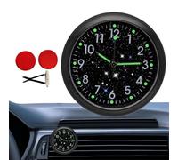 Orologio per Automobile | Orologio Al Quarzo Vintage Luminoso Per Decorazione | Mini Con Clip E Adesivo - Per Decorazione Interna Di Auto Veicoli E Automobili Con Presa D'Aria Per Ventilazion