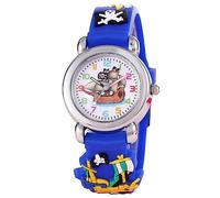 Orologio per bambini bambino bambina - cinturino in silicone con disegni in rilievo - diametro quadrante 30 mm - RI05-3D