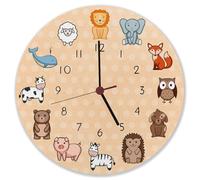 Orologio per bambini con simpatici animali orologio da parete bellissimo orologio per la cameretta dei bambini con animali carini come decorazione per la stanza di bambini piccoli o bambini in età
