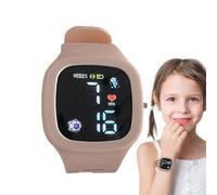 Orologio per bambini connesso - Display digitale quadrato a LED multicolore, orologio in silicone resistente all'acqua | Giocattolo educativo per ragazze dai 3 ai 10 anni, strumento di apprendimento,