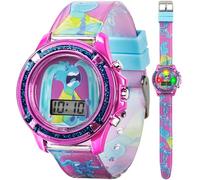 Orologio per bambini Disney Elemental Wade - Display LED luminoso a tema acqua, cinturino viola Wade Ripple Educativo e impermeabile, scatola di latta inclusa, Orologio LCD Wade, moderno