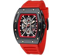 Orologio per gli Uomini Mini Focus Marca Orologio Da Polso Moda Hollow Grande Quadrante Luminoso Impermeabile Sport Analogico Quarzo Affari Mens Orologi Cinturino In Silicone Orologi al quarzo A-red