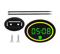 Orologio per indicatore di tensione per moto - Display digitale a LED impermeabile, mini contatore per orologio da moto | Brevi viaggi viaggi urbani strada città equitazione avventura uomini