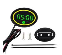 Orologio per moto Mini - Display LED impermeabile, indicatore di tensione e orologio digitale per moto | per donne adolescenti appassionati di ciclismo viaggi urbani percorsi brevi e