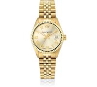 Orologio Philip Watch Donna Caribe R8253597614 Acciaio Oro Numeri Romani + Data