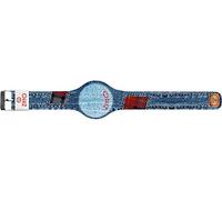 Orologio PICCOLO digitale unisex ZITTO JEANS STREET EDITION in silicone blu jeans SCOTTISHREMIX-MINI-KH