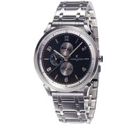 Orologio pierre cardin uomo al quarzo analogico Watch da Polso argento acciaio t