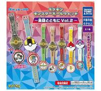 Orologio Pokemon Monster Ball Eroi E Amici Vol.2 Set Completo Giocattolo Capsule