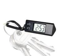 Orologio Portachiavi - Grande Display Digitale, Portachiavi Elettronico Compatto | Portachiavi Portatile Portachiavi, Rimorchio Orologio Silenzioso, Bambini, Timer Preciso Per Re, Nero, Siehe