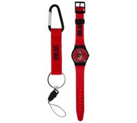 Orologio + Portachiavi Moschettone Milan - Prodotto Ufficiale AC Milan