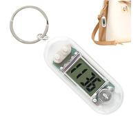 Orologio Portachiavi,Pendaglio Orologio Compatto - Mini Orologio da Tavolo Orologio Elettronico Portatile per Studio