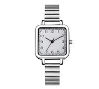 Orologio quadrato moda da donna semplice orologio al quarzo analogico scala digitale