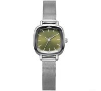 Orologio quadrato retrò, da donna, alla moda, stile college, elegante | Movimento al quarzo preciso, misurazione del tempo affidabile, design quadrato, estetica minimalista, per l'uso quotidiano
