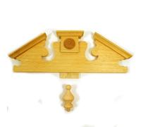 Orologio Regolatore Vienna In Plywood Light Oak Con Finial 275 X 160Mm - CV14