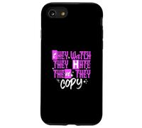 Orologio rosa, odio, copia grafica rosa Custodia per iPhone SE (2020) / 7 / 8