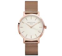 Orologio Rosefield WEST VILLAGE MWR-M42 Al quarzo (batteria) Acciaio placcato oro rosa Quandrante Bianco Cinturino Acciaio