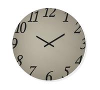 Orologio rotondo in cristallo satinato Bronzo e numeri Nero GARRET 60 cm