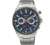 Orologio Seiko Essentials Uomo Quarzo SSB407P1 41mm Cronografo Quadrante Blu ...