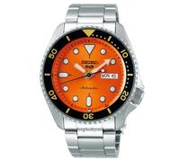 OROLOGIO SEIKO UOMO 5 SPORT AUTOMATICO SRPD59K1 QUADRANTE ARANCIONE -GARANZIA...