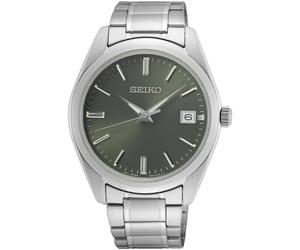 Orologio Seiko Uomo Quartz Essentials SUR527P1 40,2mm Quadrante Verde Acciaio...