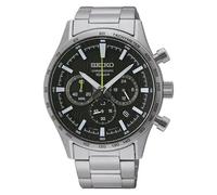 Orologio Seiko Uomo Quarzo Cronografo SSB413P1 43mm Quadrante Nero Acciaio In...