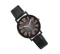 Orologio semplice, orologi semplici da donna | Orologio minimalista da donna con quadrante grande con lancetta dei secondi | Accessorio di con numeri arabi, orologi casual da indossare ogni giorno